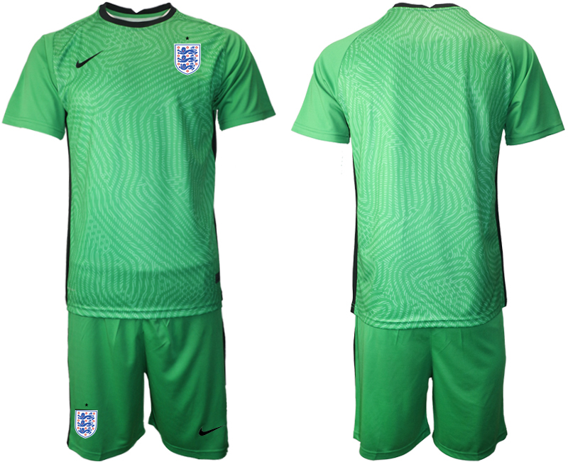Men 2021 European Cup England green goalkeeper Soccer Jersey->england jersey->Soccer Country Jersey
